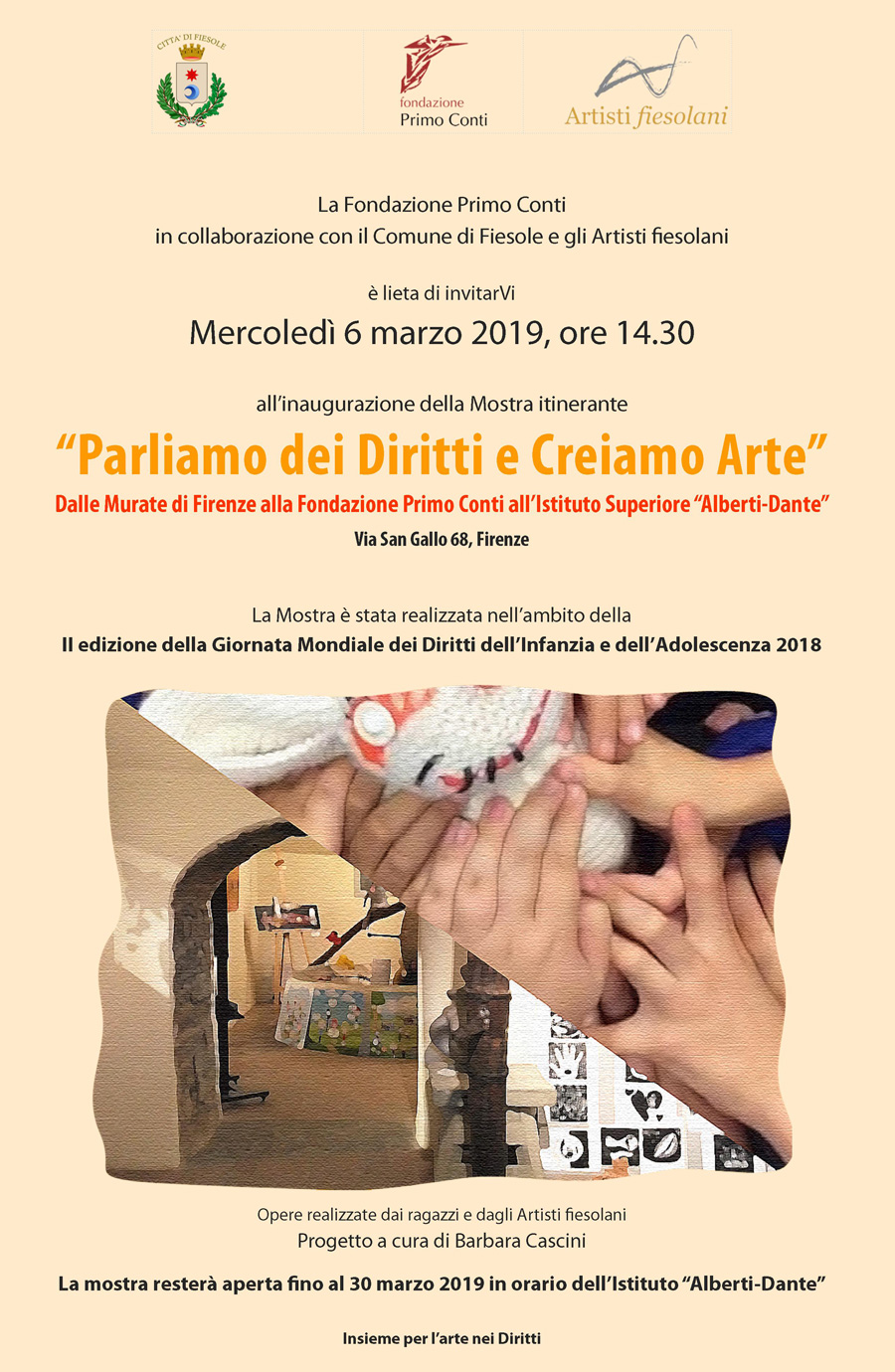 Mostra “Parliamo dei Diritti e Creiamo Arte” aperta fino al 30 marzo