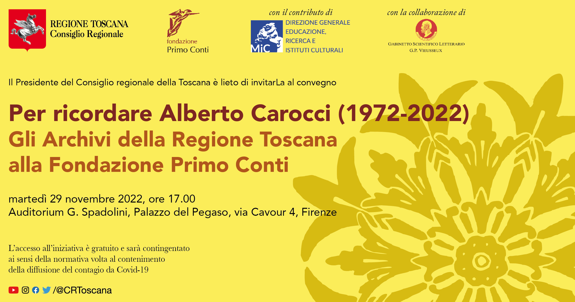 Per ricordare Alberto Carocci (1972-2022)