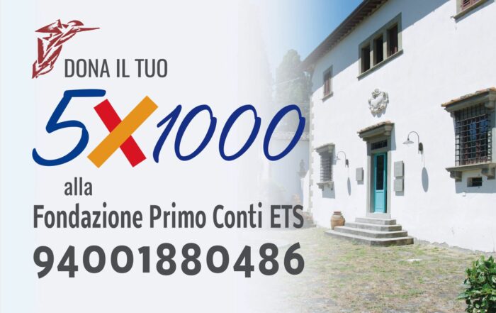 Banner del 5x1000 alla fondazione primo conti