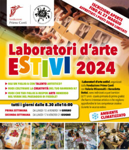 locandina Laboratori d’arte ESTIVI 2024