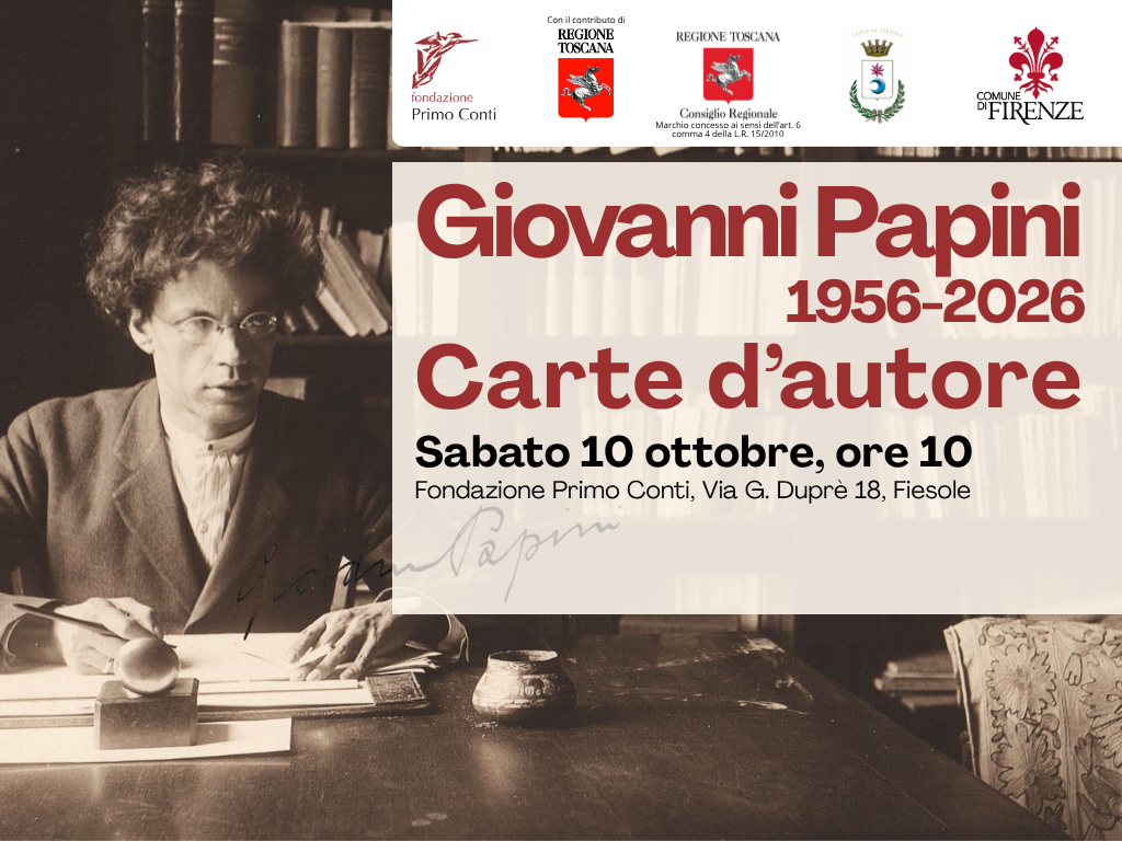 Giovanni Papini 1956-2026. Carte d’autore | Convegno